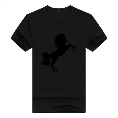 

Black Stallion Horse Silhouette Riding Love T-Shirt