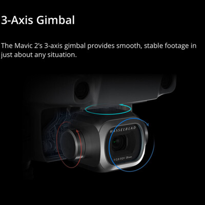 

DJI MAVIC 2 ZOOM 3-axis Gimbal 12MP 123" CMOS 2x Optical Zoom 4K Camera Drone Omnidirectional Obstacle Sensing RC Quadcopter