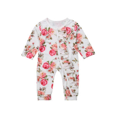 

Newborn Baby Girls Floral Romper Bodysuit Jumpsuits Playsuit Clothes Outfits Set