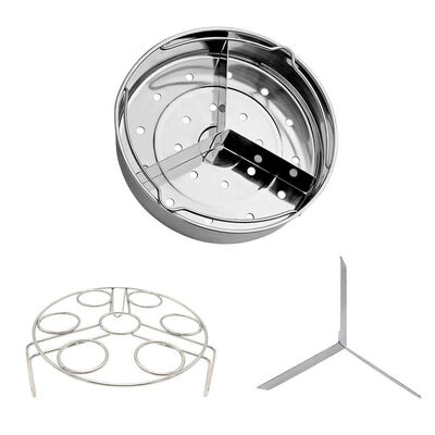 

UpperX Steamer Basket for Instant Pot Accessories 6 Qt 8 Quart with Pressure Cooker Egg Rack Trivet
