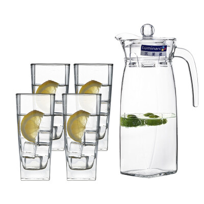 

Jingdong Supermarket] Le Meiya Luminarc crystal mirror glass kettle cup cup 5 sets