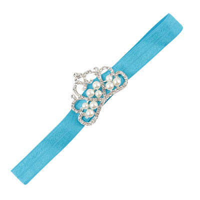 

MyMei Baby Kinder Stirnband Haarschmuck Kopfschmuck Perlen Kaiserkrone Stirnschmuck