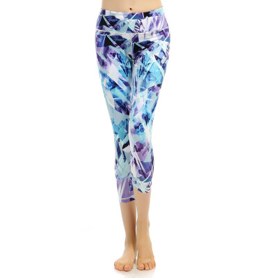 

Souteam Yoga Pants Yoga Capris Printed Workout Leggings