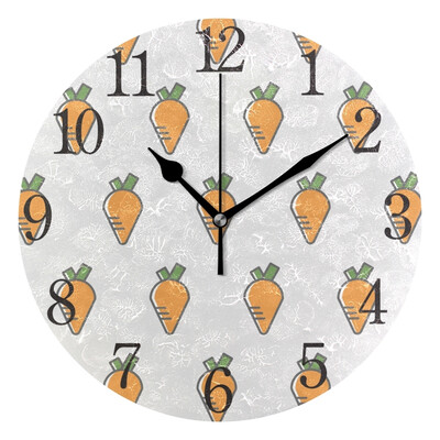 

Wall Clock Arabic Numerals Design Little Carrot Round