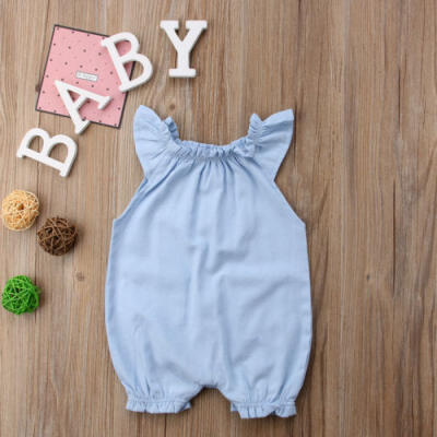 

Newborn Baby Kids Girl Ruffle Romper Jumpsuit Bodysuit Outfits Sunsuit Clothes