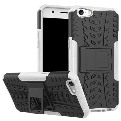 

Fivice OPPO A57A39 Case TPU anti-fall tire pattern back clip bracket phone case