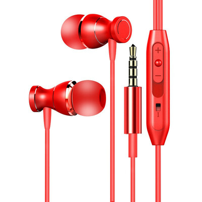 

In-ear earphone magnetic suction wire control with microphone MP3 earphone plug