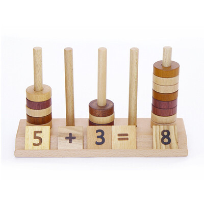 

New Wooden Baby Toys Montessori Beaded Digital Counter Baby Educational Toys