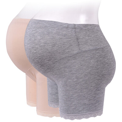 

Pregnant women pregnant women take anti-light safety pants pregnant women underwear [2 installed] maternity clothes month suits pants modal skin color gray