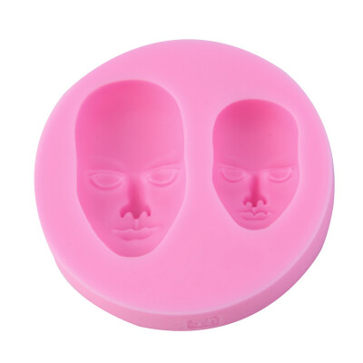 

Human Face Shaped 3D Chocolate Candy Cake Silicone Fondant Lace Mold Mould