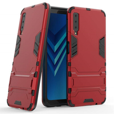 

Case for Samsung Galaxy A7 2018 6 inch 2 in 1 Shockproof with Kickstand Feature Hybrid Dual Layer Armor Protective Cover