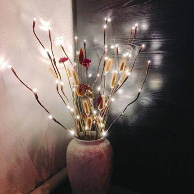 

20 LED Twigs Light Willow Branch String Warm White Lamp Wedding Party Decoration