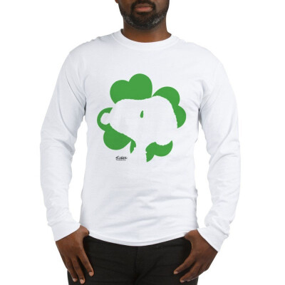 

CafePress - Shamrock Snoopy - Unisex Cotton Long Sleeve T-Shirt