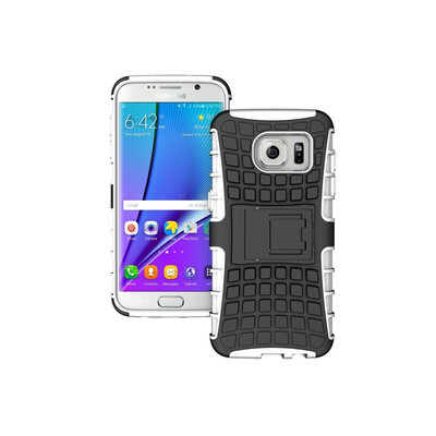 

Fivice Samsung S7 edge Case TPU anti-fall tire pattern back clip bracket phone case