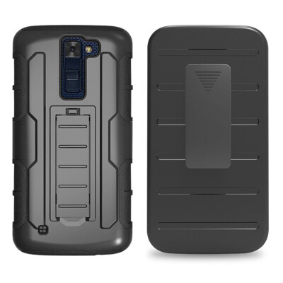 

Fivice LG K8K350 K350E K350N Case TPU armor anti-drop mobile phone outdoor bracket back clip PC shell phone case