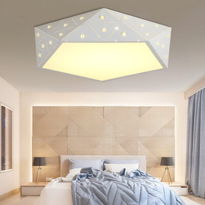 

Ever-Flower Max 24W Modern Led Flush Mount Ceiling Light for Living Room Bedroom Painted Finish