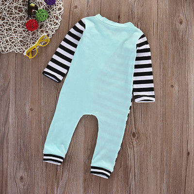 

Newborn Baby Girl Boy Stripe Arrow Romper Bodysuit Outfits One-piecer Clothes