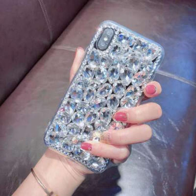 

Luxury Bling Crystal Diamond Rhinestone Jewelled Case Cover For iPhone X 8 Plus