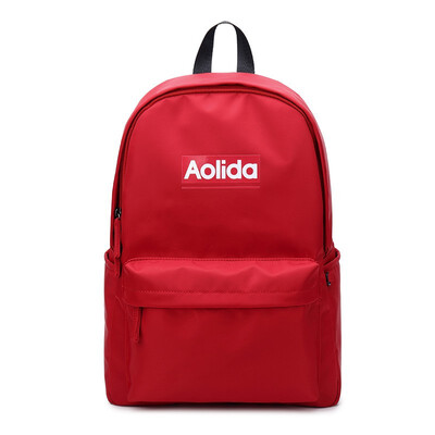 

Middle school student bag men&women shoulder bag solid color waterproof canvas bag Marsoul casual outdoor travel backpack