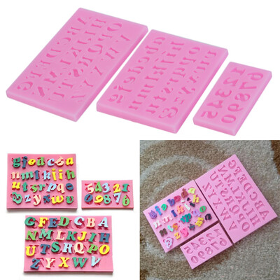 

3Pcs/set Letters Numbers Silicone Handmade Fondant Cake Baking DIY Mould