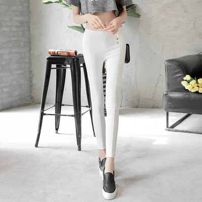 

Antarctic Nanjiren thin section of the nine pants pants fashion trend wild feet pants Slim comfortable stretch pants white S 15564