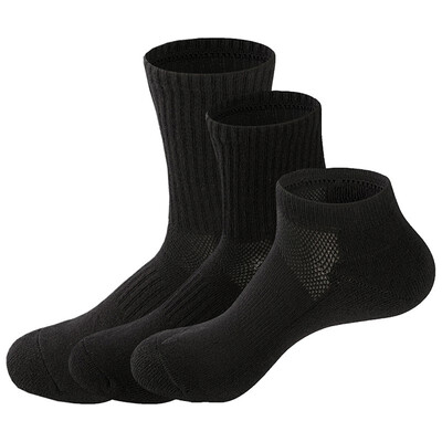 

LifeWheel Men Women Cotton Athletic Breathable Long Mid Calf Short Autumn Winter Warm Terry Socks