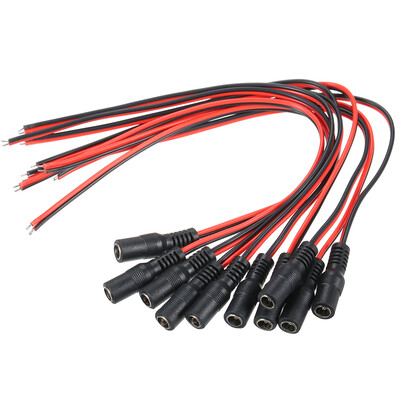 

20pcs DC Power Pigtail Cable Male & Female Connectors Adapter Wires DC-G0510pcsDC-G0410pcs