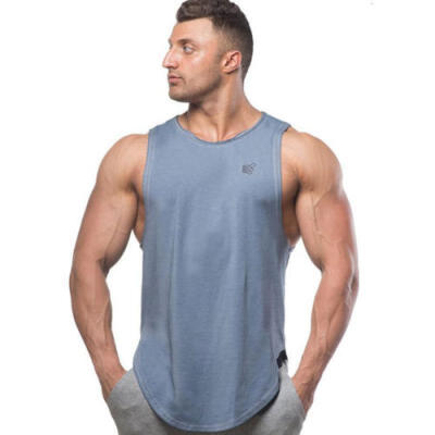 

Gym Mens Muscle Sleeveless Tank Top Tee Shirt Training Sport Fitness Vest CA