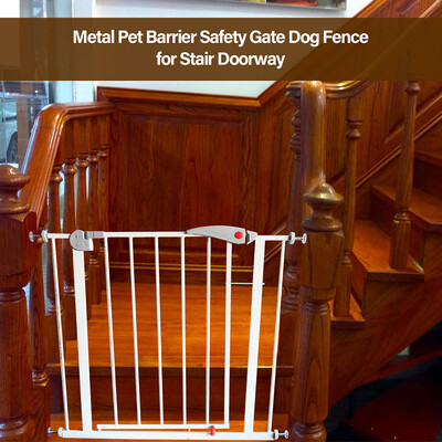 

Pet Barrier Safety Gate Dog Fence Safe Guard Metal for House Indoor Stair Doorway