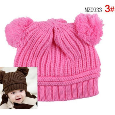 

Cute Baby Toddler Kids Boys Girls Knitted Crochet Beanie Winter Warm Hat Cap