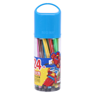 

Morning light M & G ACP92137 children&39s cartoon washable watercolor brush pen 24 color box blue