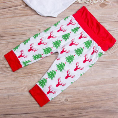 

Christmas Newborn Infant Baby Boys Girls BodysuitDeer PantHat Clothes Outfits