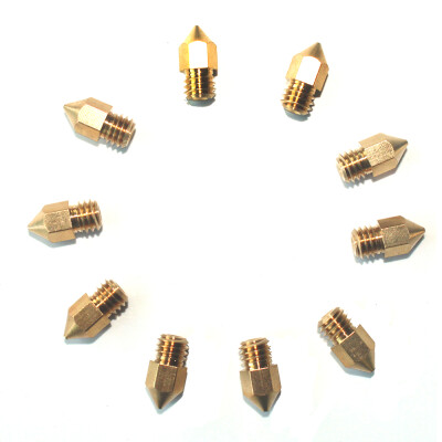 

10pcs 04mm MK8 Extruder Nozzle For 3D Printer Makerbot Creality CR-10 CR-10S S4 S5