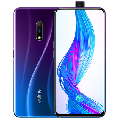 

Realme X 48 million double camera lift camera screen fingerprint game mobile phone 4GB64GB punk blue full Netcom dual card