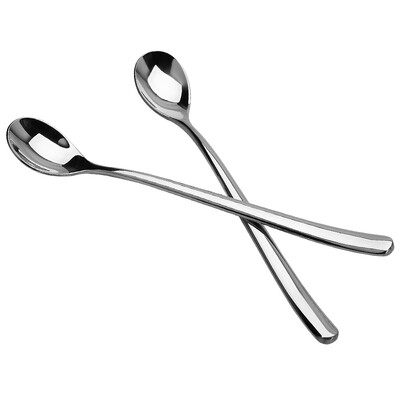 

Jingdong supermarket] the United States kitchen (maxcook) stainless steel long handle round spoon two loaded silver month series MCGC-162 thick anti-hot and drop