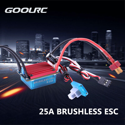 

GoolRC -25A 25A Brushless ESC Waterproof Electric Speed Controller for 116 118 RC Car Truck