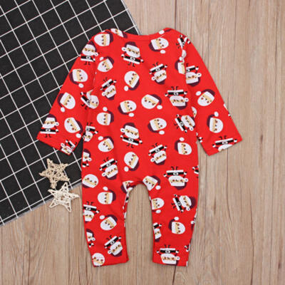 

Toddler Newborn Baby Girl Xmas Long Sleeve Bodysuit Romper Jumpsuit Clothes