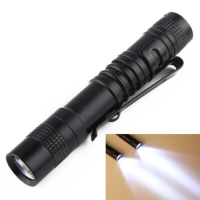 

Mini Portable CREE XPE-R3 LED Flashlight Medical Pen light Small Torch Clip AAA