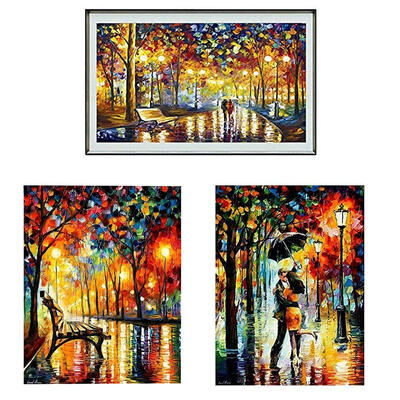 

UpperX DIY Cross-stitch Lighting Scene Diamond Painting Sticker Kits Arts Crafts Pack of 340x50cm30x40cm30x40cm