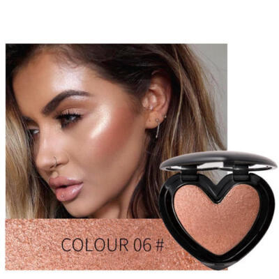 

Women Fashion Face Bronzer Sweet Heart Shaped Highlighter Palette Eye Brighten