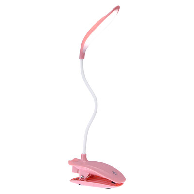 

16 LED Desk Lamp USB Rechargeable Dimmable Lightweight Clip Lamp with Sensitive Touch Button for Bedside Reading Study