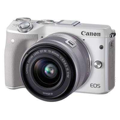 

Canon (Canon) EOS M3 (EF-M 15-45mm F / 3.5-6.3 IS STM) Миниатюрные один белый свет и компактный широкоугольный комплект