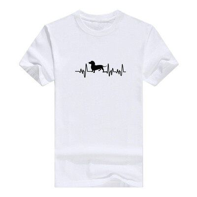 

Dachshund Gifts Dog Lover Heartbeat Weiner Dog Short Sleeve Mens T-Shirt