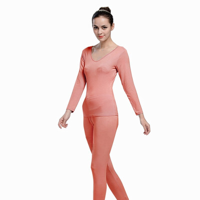 

Thermal Underwear Women 2018 Hot Sale Winter Nude Flesh Skin Black Red Long Johns Underwears Top