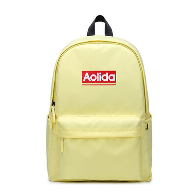 

Middle school student bag men&women shoulder bag solid color waterproof canvas bag Marsoul casual outdoor travel backpack