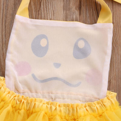 

Cute Infant Baby Girl Romper Jumpsuit Tulle Pokemon Pikachu Outfits Costume US