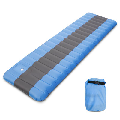 

Inflatable Camping Mat Air Sleeping Pad with Built-in Foot Pump Inflating Ground Pad Mat Mattress Camping Backpacking Hiking Trave