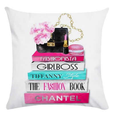 

Hand painted flowers&perfume cushion cover throw pillow cover Decorative Pillowcase
