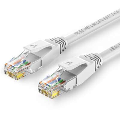 

Win shengwei LC-6050H six network cable pure copper gigabit 8-core twisted-pair network jumper 5 meters white high-speed color network cable Gigabit network cable