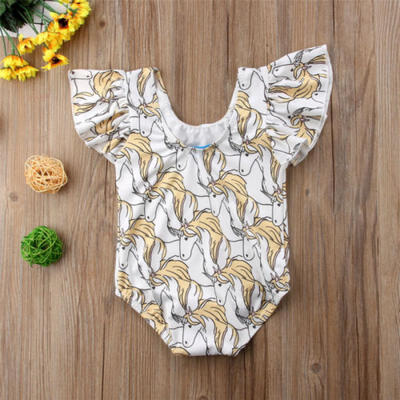 

Kids Baby Girls Unicorn Cartoon Bikini Swimwear Swimsuit Bathing Suit Beachwear